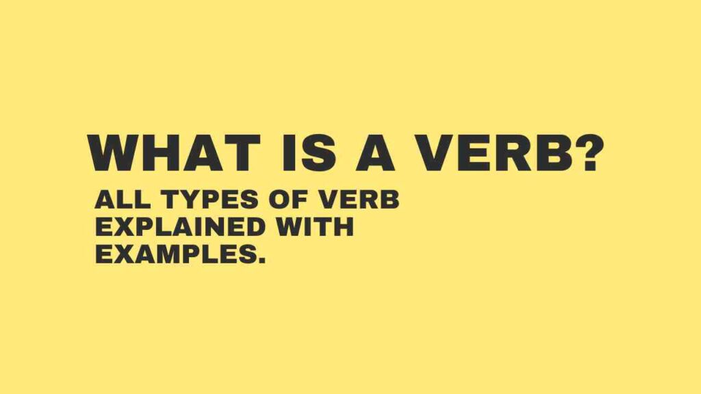 what is verb